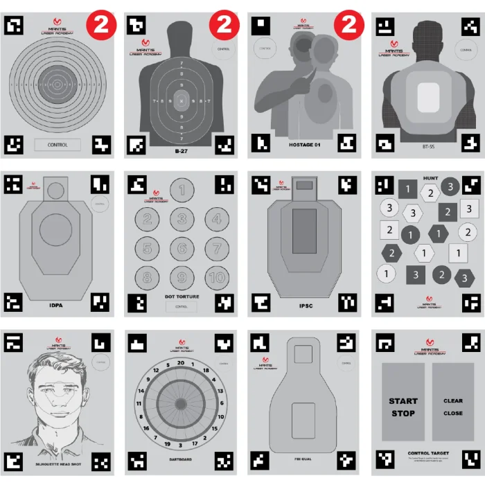 Tarcze MANTIS Laser Academy Smart Targets - Large (17
